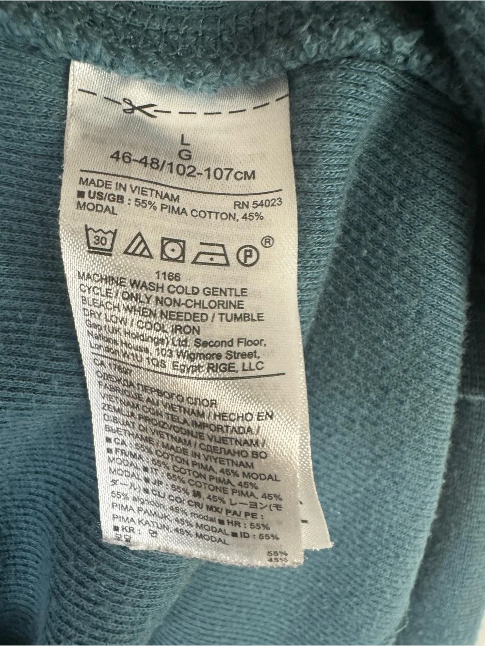 Banana‎ Republic Men's Long-Sleeve Crewneck in Teal
